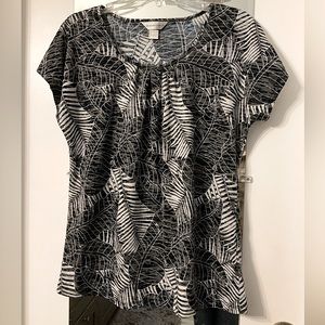 Christopher & Banks tropical print top - Size M